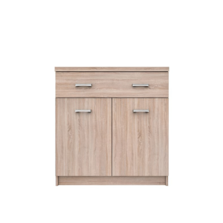 Comode - Comoda TOP MIX, 2 usi, 1 sertar, stejar sonoma, 80x33x85 cm