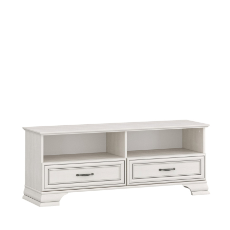 Comode - Comoda TV cu 2 sertare TIFFANY II, crem fineline, 130x37x50,4 cm