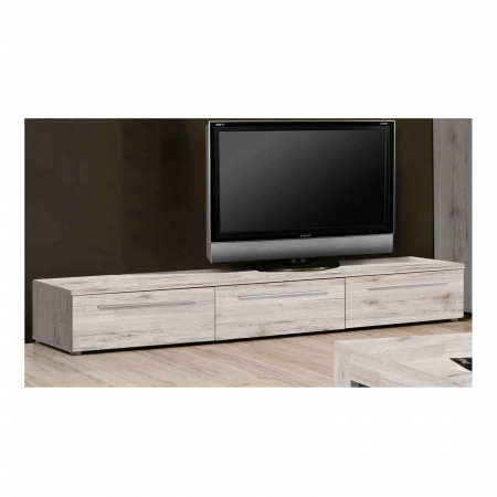 Comode - Comoda TV SAVOY SVOT13-D41, 3 sertare, stejar nisipiu, 179,8x52x26,4 cm - ExpoMob