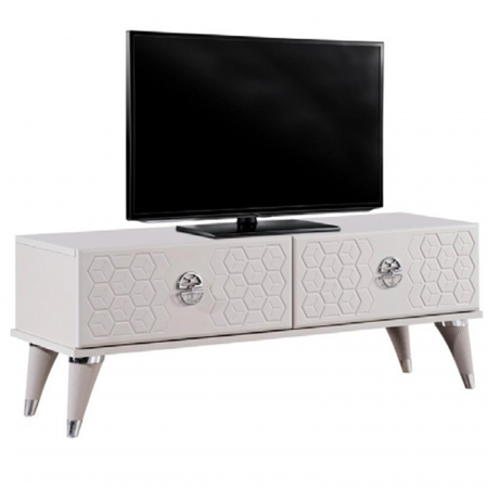 Comode - Comoda TV YKT-4034, cu sertare, bej, 120x36x38 cm - ExpoMob