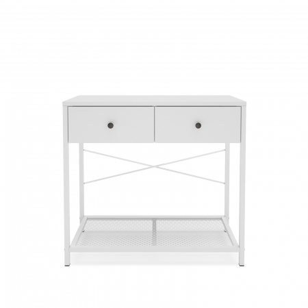Comode - Consola Lenon, 2 sertare + spatiu pentru depozitare, 80x35,7x73 cm - ExpoMob