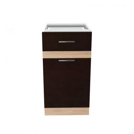 Corp inferior 40 YANA, 1 usa si 1 sertar, corp alb, 40x50x77 cm - ExpoMob [1]