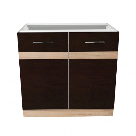 Corp inferior 80 YANA, 2 usi, corp alb, 80x50x77 cm - ExpoMob [1]