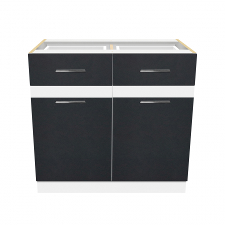 Corp inferior 80 YANA, 2 usi, corp alb, 80x50x77 cm - ExpoMob [1]