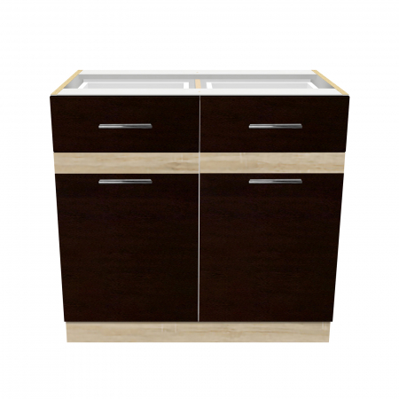 Corp inferior 80 YANA, 2 usi, corp alb, 80x50x77 cm - ExpoMob [1]