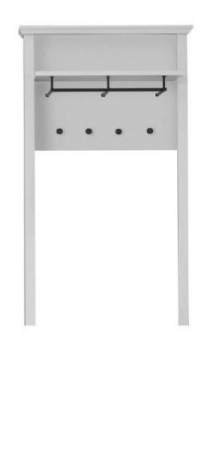 Holuri - Cuier BRANDSON, alb, 81x27x150 cm