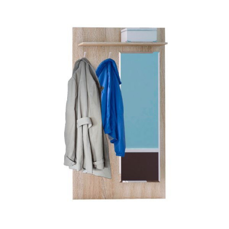 Cuier cu oglinda TIPS, stejar sonoma, 83,2x21,6x153 cm [6]