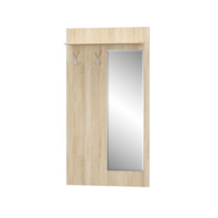 Colectia TIPS - Cuier cu oglinda TIPS, stejar sonoma, 83,2x21,6x153 cm