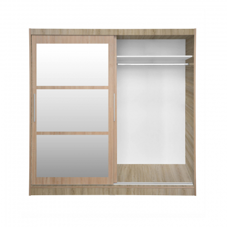 Dulap CORFU 02, cu usi glisante si oglinda, 200x60x200 cm - ExpoMob [2]