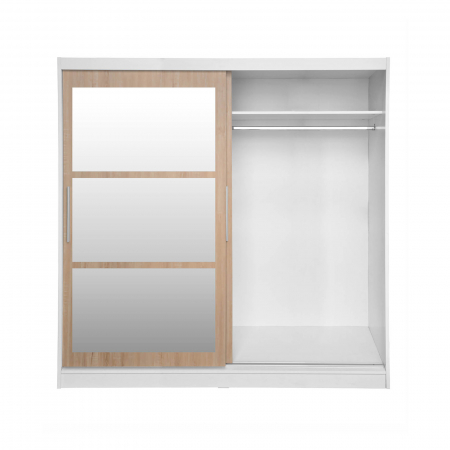 Dulap CORFU 02, cu usi glisante si oglinda, 200x60x200 cm - ExpoMob [2]
