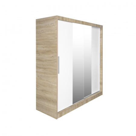 Dulap CORFU 04, usi glisante si oglinda, 200x60x200 cm - ExpoMob [3]