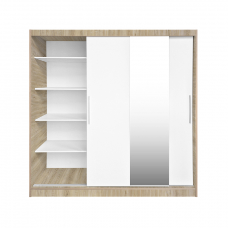 Dulap CORFU 04, usi glisante si oglinda, 200x60x200 cm - ExpoMob [1]