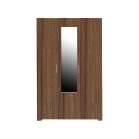 Promo - Dulap CORINNE 3 usi, 4 rafturi, bara de haine, oglinda, 120x50x188 cm - ExpoMob