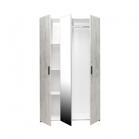 Dulap Econo cu 3 usi si bara haine pentru dormitor - ExpoMob [1]