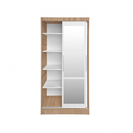 Dulap KOSS 02, cu usi glisante si oglinda, 100x60x200 cm - ExpoMob [1]