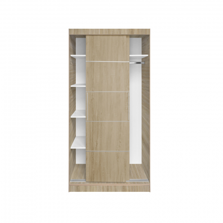 Dulap KOSS 03, cu usi glisante, 100x60x200 cm - ExpoMob [3]