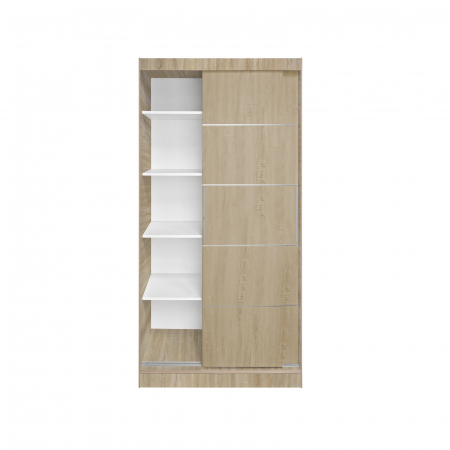 Dulap KOSS 03, cu usi glisante, 100x60x200 cm - ExpoMob [1]