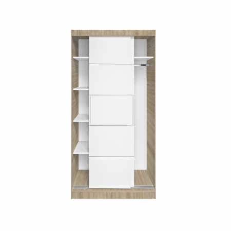 Dulap KOSS 03, cu usi glisante, 100x60x200 cm - ExpoMob [3]