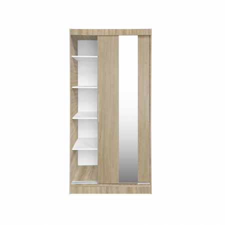 Dulap KOSS 04, cu usi glisante si oglinda, 100x60x200 cm - ExpoMob [1]