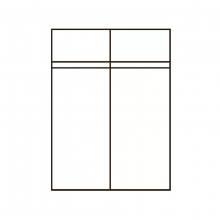 Depozitare - Dulap pentru haine KHNS62131-120, usi glisante, rafturi, bara de haine, alb, 120x60x190 cm - ExpoMob