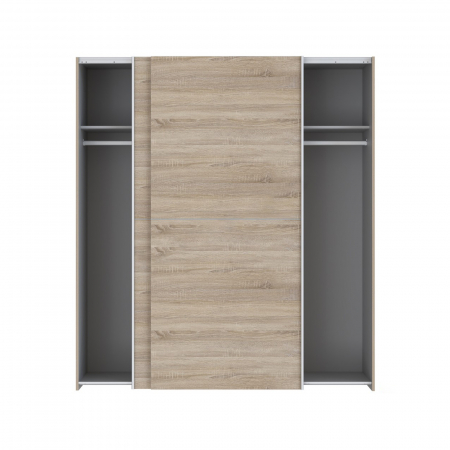 Depozitare - Dulap pentru haine W3NS82232-D30F, usi glisante, rafturi, bara de haine, sonoma, 170x61x190 cm - ExpoMob