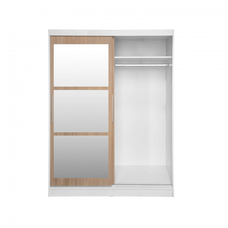 Dulap RODOS 02, cu usi glisante si oglinda, sonoma, 150x60x200 cm - ExpoMob [2]