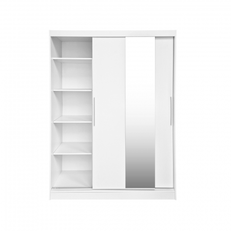 Mobila Alba - Dulap RODOS 04, usi glisante si oglinda, 150x60x200 cm - ExpoMob