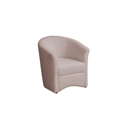 Fotolii - Fotoliu CAF BUCLE, roz prafuit, 75x65x80 cm