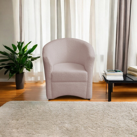 Fotoliu CAF BUCLE, roz prafuit, 75x65x80 cm [5]