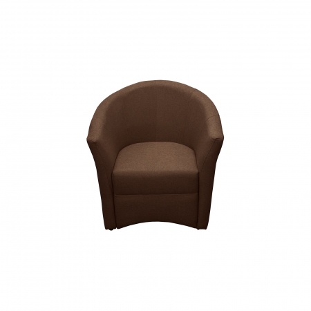 Fotoliu CAFENEA stofa maro inchis, 73x64x78 cm