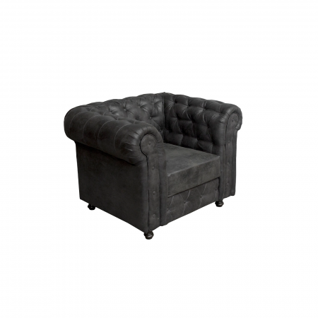 Fotoliu CHESTERFIELD fix, cu arcuri, 105x90x80 cm - ExpoMob [1]
