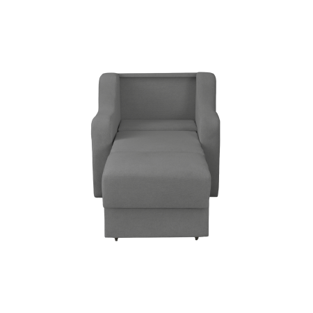 Fotoliu GINA II extensibil, cu arcuri si lada depozitare, gri inchis, 95x100x95 cm [2]