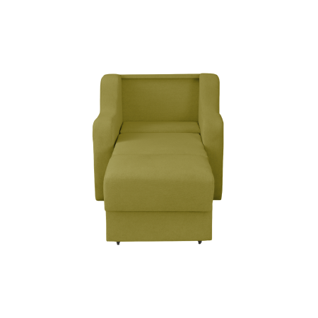 Fotoliu GINA II extensibil, cu arcuri si lada depozitare, verde deschis, 95x100x95 cm [2]