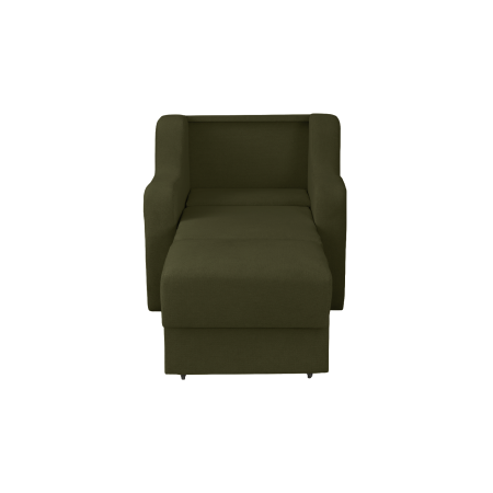 Fotoliu GINA II extensibil, cu arcuri si lada depozitare, verde inchis, 95x100x95 cm [2]