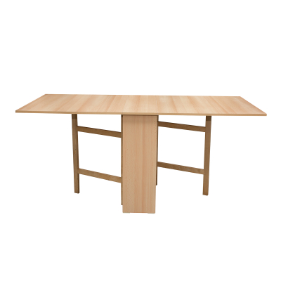 Masa plianta, 8 persoane, crem, 177x77x80 cm