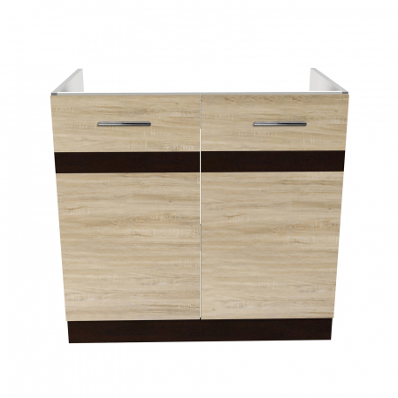 Produs în România - Masca chiuveta YANA, 2 usi, corp alb, 80x50x77 cm - ExpoMob