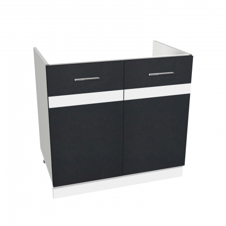 Corpuri Bucatarie - Masca chiuveta YANA, 2 usi, corp alb, 80x50x77 cm - ExpoMob