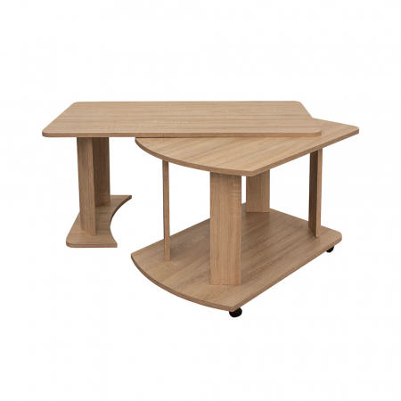 Masuta cafea, cu rotile, 95x50x50 cm - ExpoMob [1]