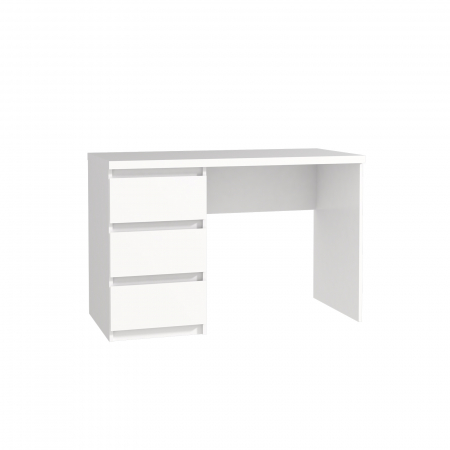 Back to School - Birou BIURKA, cu 3 sertare, alb, 108x72,5x50 cm - ExpoMob