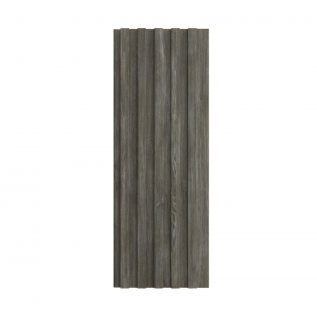 Amenajari Interioare - Panou riflaj decorativ AKRA, MDF, gri stejar, 1,2x15,8x280 cm - ExpoMob