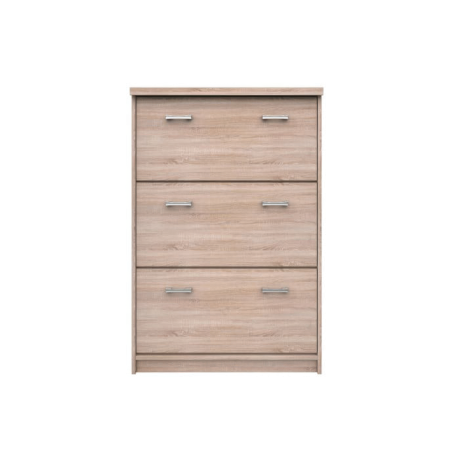 Pantofar TOP MIX, 3 uși tip clapetă, stejar sonoma, 80x27x121 cm