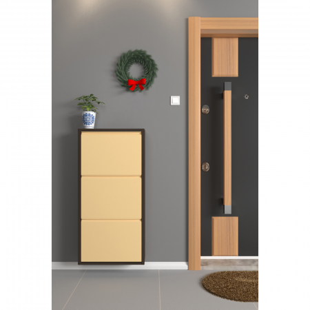 Pantofar TRIPLE, cu 3 rafturi, 55x15x100 cm - ExpoMob [2]