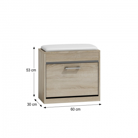 Pantofare - Pantofar VIGO, 3 rafturi, 60x30x53 cm - ExpoMob