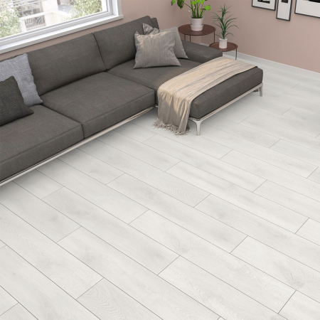 Parchet - Parchet laminat AR SLIM NAPOLI 8MM AC4, 2.1942 mp / cutie, alb - ExpoMob