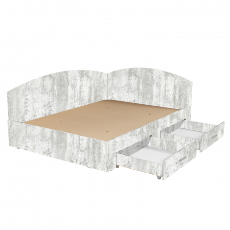 Pat Colt Alma 140x200 cm, cu 2 sertare laterale pe role - ExpoMob [4]