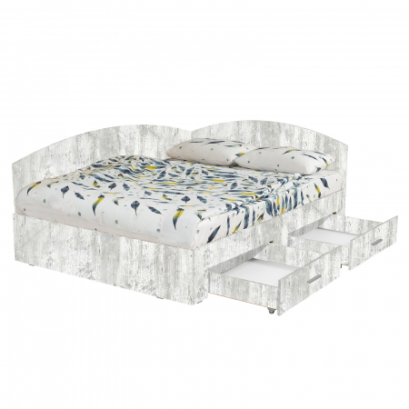 Pat Colt Alma 180x200 cm, cu 2 sertare laterale pe role - ExpoMob [2]