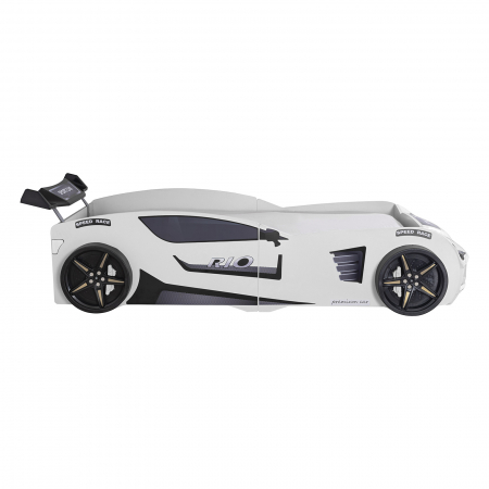 Paturi Copii Masini - Pat pentru copii masina MVN2 ECO, cu faruri, 90x200 cm - ExpoMob