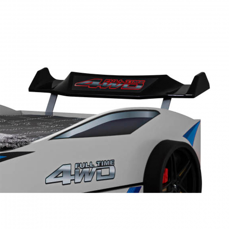 Pat pentru copii masina ECO DUBLU MVN1, 90x200 cm - ExpoMob [5]