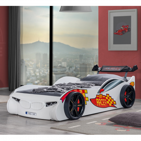 Pat pentru copii masina ECO RACE, 90x190 cm - ExpoMob [6]