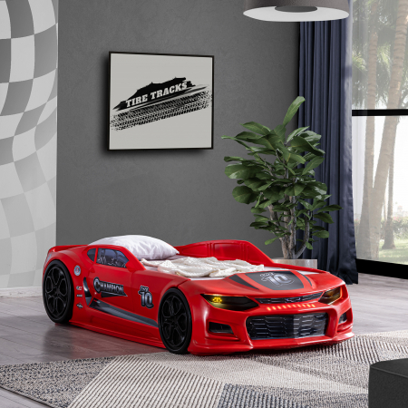 Pat pentru copii masina MINI CHAMPION, 70x140 cm - ExpoMob [7]